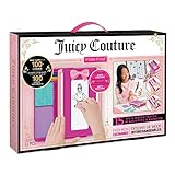Make It Real Juicy Couture Modebörse - Modedesign-Set für Kinder - Kunstset mit Rubbelplatten, Aufklebern, Buntstiften & mehr - Geschenke für Mädchen