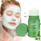 Grüner Tee Purifying Clay Stick Mask, Grüntee Reinigungsmaske, Ölkontrolle Gesichtsmaske, Tiefenreinigende Poren, Bekämpft Akne und Mitesser, Verbessert die Haut für Alle Hauttypen Männer Frauen