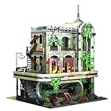 HIJI Modular Haus Bausteine Modell - 2392 + Teilen Ruiniertes Restaurant Klemmbausteine Architektur Custom Bauspiel Kompatibel mit Lego