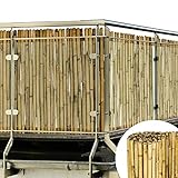 Sol Royal Bambus Sichtschutz Zaun 150x250 cm SolVision B38 - langlebiger & witterungsbeständiger 100% Bambus Sicht Schutz Indoor & Outdoor für Balkon, Terrasse, Garten - Windschutz & Sonnenschutz