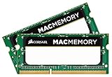 Corsair Mac Memory SODIMM 8GB (2x4GB) DDR3 1066MHz CL7 Speicher für Mac-Systeme, Apple-Qualifiziert - Schwarz