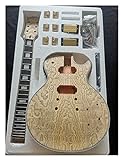 E-Gitarre Körper DIY.E- Gitarrenset Zubehör Furnier Mahagoni Massivholzkörper Unfertige DIY-Gitarrenbausätze (Color : 11)