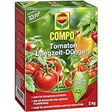 COMPO Tomaten Langzeit-Dünger für alle Arten von Tomaten, 6 Monate Langzeitwirkung, 2 kg, 33m²