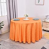 LIUJIU Tischdecken Waschbare Tischdecke, längliche rechteckige Tischdecke aus Polyestergewebe, abwischbare Tischdecke, dekorative Tischdecke für den Außen- und Innenbereich，Orange，square140cm