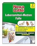 Nexa Lotte Lebensmittel-Motten Falle, Mottenbekämpfung, insektizidfreie Klebefalle gegen Nahrungsmittelmotten, 2 Fallen