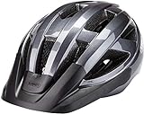 ABUS Macator Rennradhelm - Sportlicher Fahrradhelm für Einsteiger - für Damen und Herren - 87217 - Titan (Grau Glänzend), Größe L