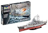 Revell RV05040 REV-05040 Bismarck, das größte und modernste Schlachtschiff Seiner Zeit, Schiffsbausatz 1:350, 71,8cm Maßstabsgetreu Toys, 12 Jahre to 99 Jahre, unlack
