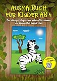 Ausmalbuch für Kinder ab 4: Der riesige Malspass mit echten Tierstimmen und spannenden Märchen. + BONUS: Tierstimmen Quiz
