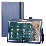 LIFANG Archos T96 Hülle,Schutzhülle mit Hochwertiges PU Leder Tasche Case für 9.6' Archos T96 Tablet,Blau