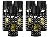 AXE Bodyspray Fresh Alman Style Limited Edition | 6x 150ml Männerdeo | Deo Deodorant ohne Aluminium | Herren Männer Men Deospray | 48h Schutz mit Fragrance Boost Technology