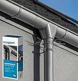 DIYexpert 2er Pack Marder-Schutz für Fallrohre bis zu Ø 100mm aus Edelstahl - individuell anpassbare Marderabw