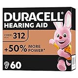 Duracell Hörgerätebatterien Größe 312, 60er Pack [Amazon exclusive]