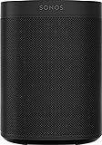 Sonos One Smart Speaker, schwarz – Intelligenter WLAN Lautsprecher mit Alexa Sprachsteuerung, Google Assistant & AirPlay – Multiroom Speaker für unbegrenztes Musikstreaming, mit Sprachsteuerung