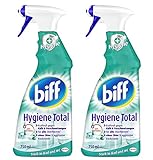 Biff Hygiene Total Badreiniger (für alle Oberflächen) 2er Pack (2 x 750 ml Sprühflasche)
