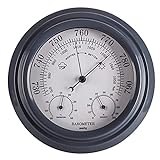Stuurvnee 3 im 1 Thermometer Hygrometer Barometer Wandbehang Wetterstation Digital Indoor Atmospheric Pressure Meter