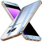 ivoler Clear Silikon Hülle für Samsung Galaxy S7 Edge, Dünne Weiche Transparent Stoßfest Bumper Schutzhülle Flexible TPU Durchsichtige Handyhülle Kratzfest Case Cover
