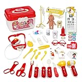 Kinderspielhaus Mini Doctor Toys 52-teiliges Set, Zahnarzt Pretend Play Medical Kit, Rollenspiel für Ärzte, Lernspielzeug