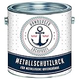 Metallschutzlack GLÄNZEND Purpurrot RAL 3004 Rot Metallschutzfarbe Metalllack Metallfarbe // Hamburger Lack-Profi (2,5 L)
