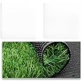 RAGGZZ Synthetische Kunstrasenmatte,Kunstrasen, Gartenrasen, Grüner Synthetischer Naturrasen, Natürlicher Und Realistisch Aussehender Gartenrasen for Hunde, Mehrere Größen Erhältlich (Size : 1x3m)