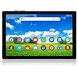 Tablet Touchscreen 10 Zoll mit 32 GB Speicher, 128 GB erweiterbar, Android-Tablet, Bluetooth unterstützt Tastatur und Maus, IPS 1280 x 800, Akku 6000 mAh, WLAN (schwarz)