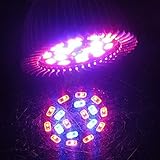 Viktion 8W LED Pflanzenlampe E27 LED Pflanzenlicht SMD Growlicht LED-Pflanzen-Wachstumslampe (8W)