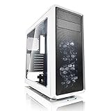 Fractal Design Focus G White Window, PC Gehäuse (Midi Tower mit seitlichem Fenster) Case Modding für (High End) Gaming PC, weiß