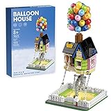 ReallyPow Bausteine Haus, Ballonhaus Mit Anti-Schwerkraft-Effekt, Modular Haus Kompatibel mit Lego Creator - 555 Teilen