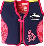 Konfidence Jacket - Premium Schwimmweste für Kinder | Einstellbarer Auftrieb | UKCA- & CE-Konform | Von Schwimmschulen Empfohlen | Über 25 Jahre Erfahrung(Pink Hibiscus, Medium)