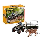 Schleich 42351 Wild Life Spielset - Quad mit Anhänger und Ranger, Spielzeug ab 3 Jahren, 22 x 8 x 10 cm
