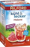 Milford kühl & lecker Melone ohne Kalorien, ohne Zucker, laktosefrei, glutenfrei, vegan, 20 Teebeutel, 50 g