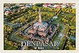 AGDeko® Blechschild DENPASAR Bali Tempel Architektur Größe 30x20 cm