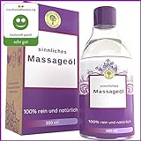 Ayurvedisches Massage Öl 300 ML, Ein Sinnliches Massageöl mit edlen Düften und Kräutern die entspannen, entkrampfen und stimulieren. Perfekt zur erotischen und zur gefühlvollen Massage
