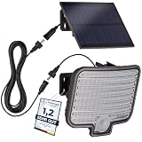 Oktaplex Ede LED Solarstrahler außen mit Bewegungsmelder warmweiß 3000K Außenstrahler IP44
