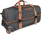 normani Reisetasche mit Rollen und großem Stauraum - mit Trolley-Funktion Farbe Orange Größe 90 Liter