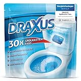 DRAXUS 30x Spülkasten Tabs I Wasserkastenwürfel für den Spülkasten im Vorratspack I WC Tabs färben das Wasser blau I Sorgen für Frische und Sauberkeit