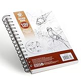 TBC The Best Crafts Skizzenbuch 5.5 x 8.5 100 Blatt mit Spiralbindung für Kinder Erwachsene Künstler