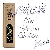 Neu! SINGENDER WEIN zum GEBURTSTAG - ein Cuvée rot mit eigenem Geburtstags-Lied - im nachhaltigen Geschenkkarton - das ideale Weingeschenk!