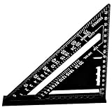 7 Zoll-Dreieck-Lineal, 7-Zoll-Quadrat-Winkelmesser, Dreieck-Lineal aus Aluminiumlegierung, langlebiges Design, ein unverzichtbares Werkzeug für den Hausbau und das DIY-Design
