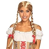 Boland 86117 - Perücke Heidi mit geflochtenen Zöpfen, blondes Kunst-Haar, Volksfest, Tracht, Flechtfrisur, Mottoparty, Karneval