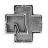 Rammstein Anstecker Pin Logo metallic, Offizielles Band Merchandise Fan