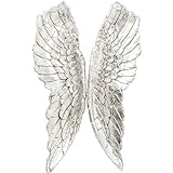 Kare Design Wandschmuck Angel Wings, Accessoires, Engelsflügel, Flügek Deko, silber, (H/B/T) 5x61x106cm