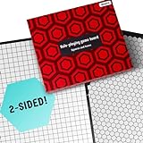 Hexers role playing game board: vinyl mat alternative - Dungeons and Dragons D&D DnD Pathfinder RPG play compatible - 27''x23'' - 1'' squares on one side, 1'' hexes on the other - Foldable & Dry Erase