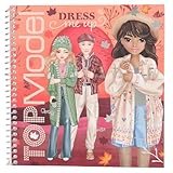 Depesche 13573 TOPModel Cosy - Stickerbuch mit 24 vorgedruckten Seiten zum Gestalten von Outfits, inkl. 11 Stickerbog