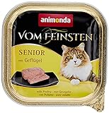animonda Vom Feinsten Senior Nassfutter, für ältere Katzen ab 7 Jahren, mit Geflügel, 32 x 100 g