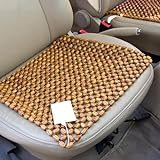 Zuasdvnk Sitzauflage aus Holzperlen, Sitzaufleger Holzkugeln, Massage Autositzauflage Holz, Universal Sitzkissen Sitzmatte, 43 x 43 cm