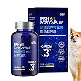 haoshuo Tierernährung Fischöl,Natürliches Tiefseekatzen-Fischöl | Nahrungsergänzungsmittel mit sicheren Inhaltsstoffen für Hunde, Katzen und andere Tiere