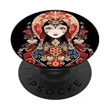 Coole russische Matroschka-Puppe PopSockets mit austauschbarem PopGrip