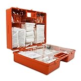 Erste-Hilfe-Koffer gemäß DIN 13169 | großer Verbandskasten für Betriebe | inkl. Wandhalterung | extragroßer Koffer für Zubehör