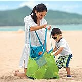 FACILLA® Kinder Aufbewahrungsnetz Aufbewahrung Netz Tasche für Sandspielzeug Strand Mode