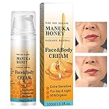 Manuka-Honig-Creme - Manuka-Honig-Feuchtigkeitscreme für das Gesicht - 3.5fl.oz Anti Age Skin Repair Cream Moisturizer zur Straffung des Gesichts, Hautpflegeprodukte für Frauen Cyhamse